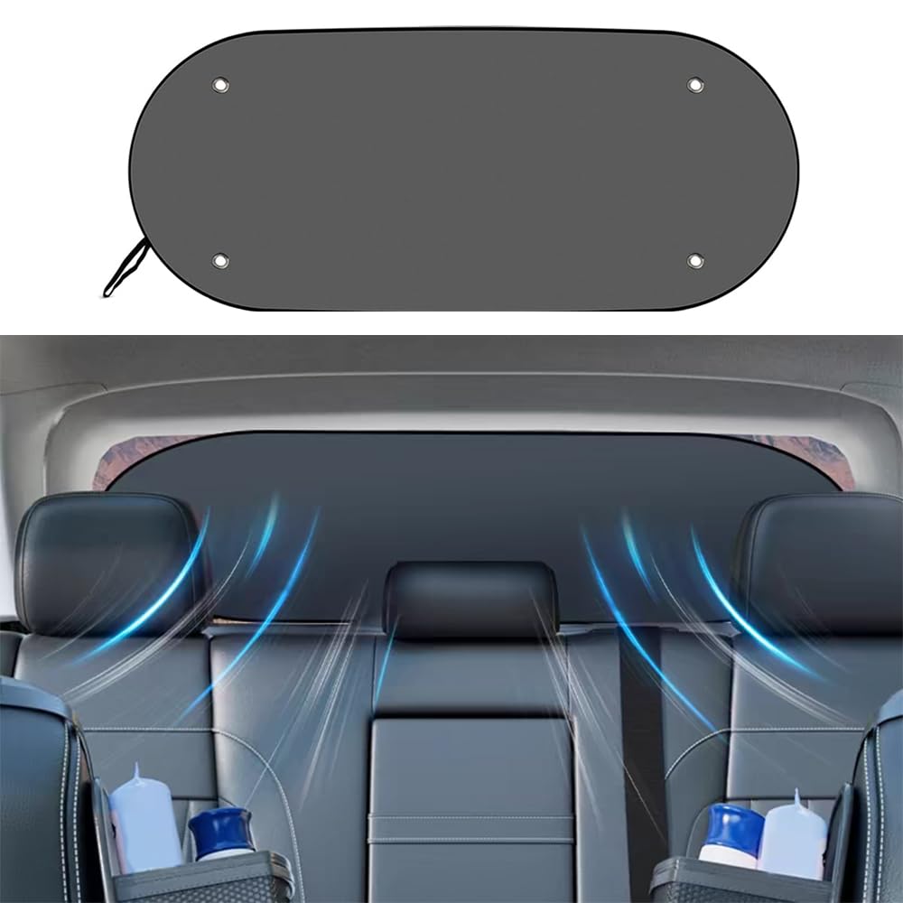 Parasole Auto Universale 100x50 cm Protezione UV Pieghevole per Lunotto Posteriore