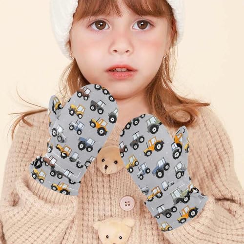 Image of Plaaee Early 1990s Pattern Kids Glove Warm Mitten Winter Favor for Toddler Boys and Girls Children Cold Weather Gloves