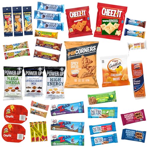Image of Jumbo Jumble Snack Box (40 Count) Protein Gift Care Package Snacks Variety Pack for Adults Teens Kids Men Women College Office Birthday (Protein Set)