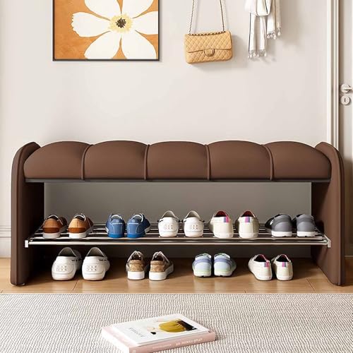 Étagère à chaussures design avec coussin rembourré pour salon - 6