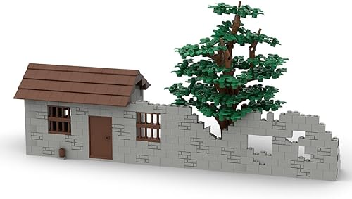 Miniatura 2 de DECI Serie de escenas militares de la Segunda Guerra Mundial, ruinas de campo de batalla militar, juego de bloques de construcción, adorno creativo,