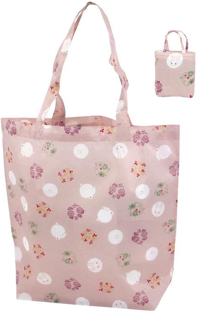 Amazon | 【京都くろちく】 和柄エコバッグ（小）・兎花丸紋 | エコ