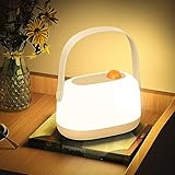 nachtlicht kinder tragbar 💡【Tragbares Design Outdoor Tischlampe】: Die Akku Tischlampe Kabellos ausgestattet mit langlebigem 1800mAh Lithium Akku und Bis zu 5 Stunden Dauerbetrieb, geeignet für Schlafzimmer, Wohnzimmer, Garten, Outdoor-Grill und so weiter.