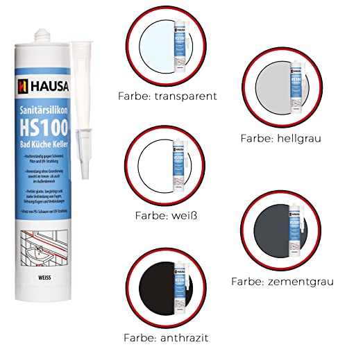 Sanitärsilikon Hausa Sanitär-Silikon HS100 in Weiß 310ml