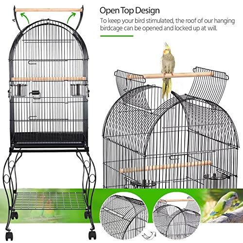 image for Yaheetech 150cm Parrot Cage Open Top Budgie Cage Large Bird Cage with 