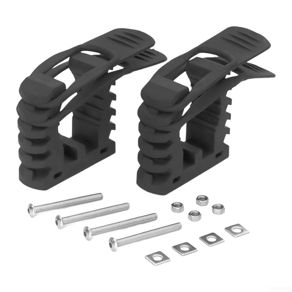 Rubber QuickRelease Clamp Mount Kit for UTV RV and Off Road Vehicles Secure Tool and Equipment Organization with Heavy Duty Bolt (1 set)