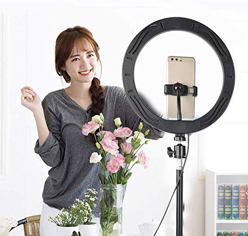 Lumière annulaire LED dimmable 3 couleurs Ejoyous pour un éclairage sans ombre