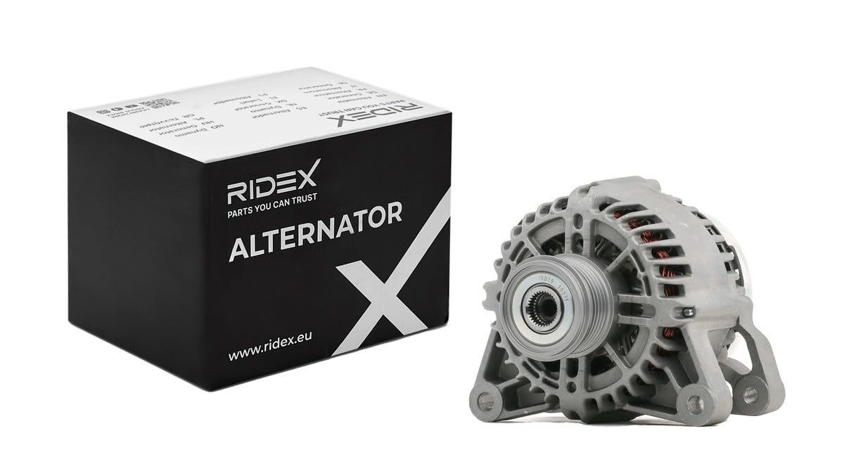 RIDEX 4G0391 Alternador Compatible con FORD Fiesta Mk5 Hatchback JH, JD, JH1, JD1, JH3, JD3