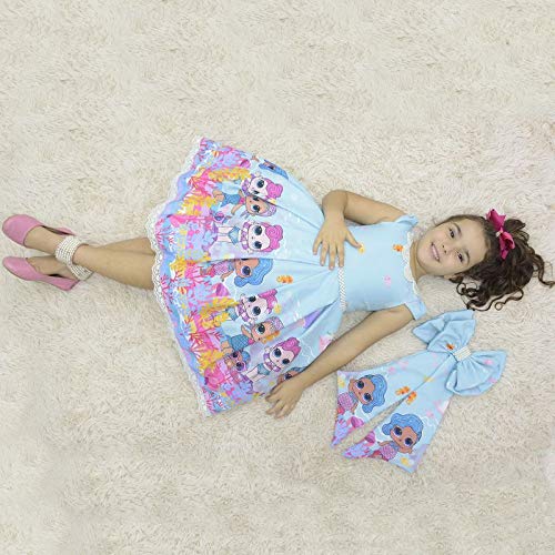 Vestido infantil Lol Sereia - Splash Queen luxuoso