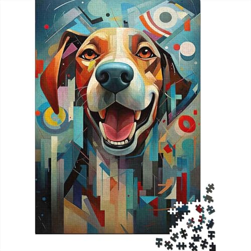 Puzzle de 1000 piezas de perro abstracto: adiós al estrés con arte moderno