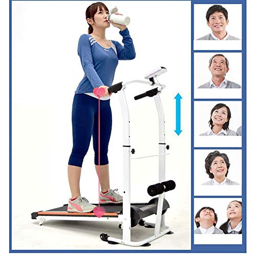 Image of Treadmill,Folding Treadmills for Home with Incline, Mechanical Foldable Walking Machine Home Fitness Equipment Sports Equipment Aerobic Equipment (Red)
