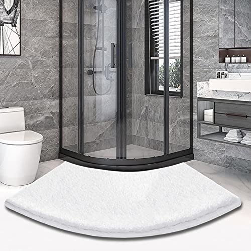 Ledph Duschvorleger Eckdusche, rutschfest Badezimmerteppich Eckdusche, Waschbar Gebogene Duschmatte,...