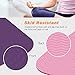 TOPLUS Yoga Mat, 1/4 inch Pro Yoga Mat TPE Eco Friendly Non Slip Fitness Exercise Mat with Carrying Strap-Workout Mat for Yoga, Pilates and Floor Exercises(Purple)