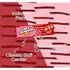 Lalees Bulk Red Licorice Candy - Approx. 240 Packs - 8 Pound Box of Candy - Strawberry Licorice Ropes - Individually Wrapped Red Candy - Lanky Licorice Ropes