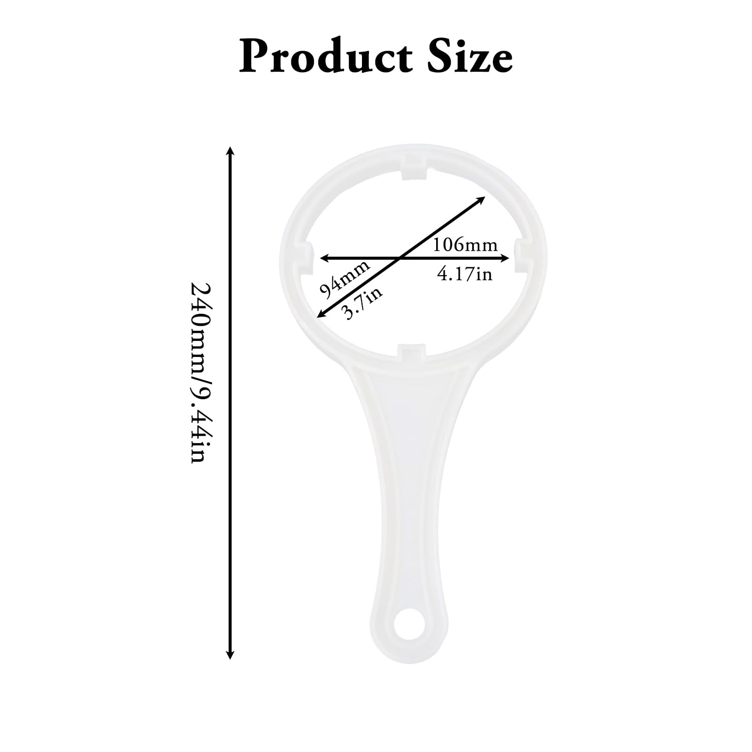 ZEACCT 1 Pcs 10-Inch Filter Housing Wrench, Universal Plastic Tool for Filter Bottle Removal Durable and Lightweight Design - Image 3
