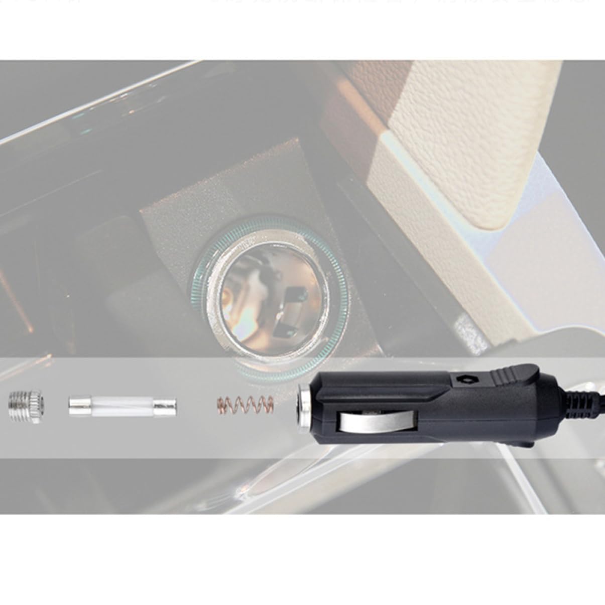 BUTIFULSIC 120w Wired Car Vacuum Cleaner Powerful Handheld Wet Dry Auto Cleaner for Quick Liquid Absorption Lightweight Compact Design Convenient for Cars Black