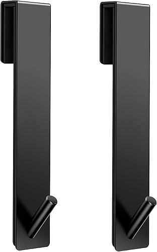 Miniatura 42 de Ganchos para puerta de ducha (7.5 pulgadas), ganchos extendidos sobre la puerta para puerta de ducha de vidrio sin marco, ganchos de acero