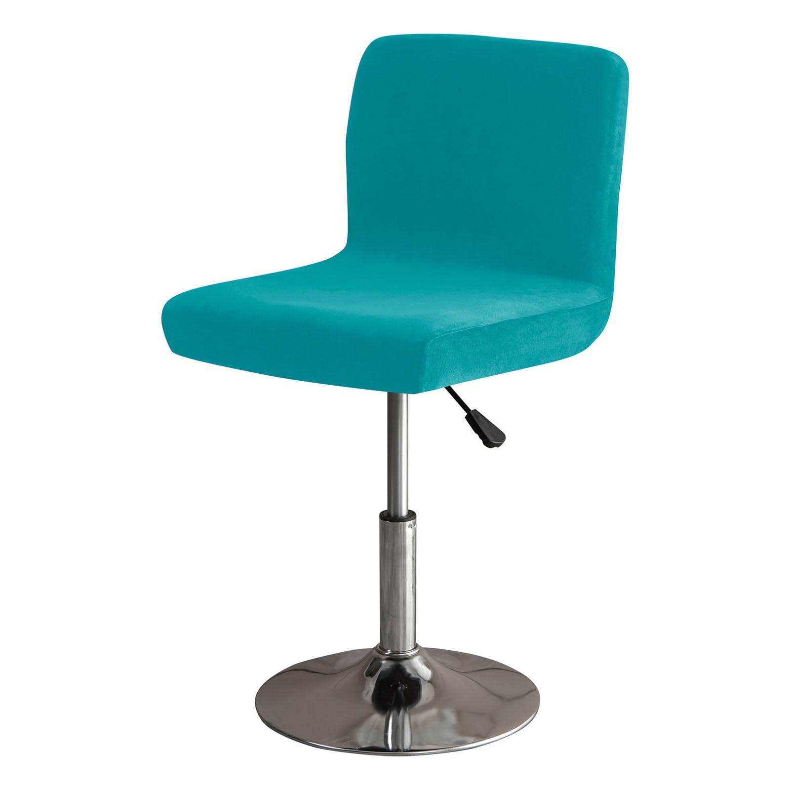 GUYIRT Soft Stretch Bar Stool Covers with Back, Velvet Slipcovers for Bar Stools Dustproof Protector for Short Back Pub Chairs-blue 1-Set of 4