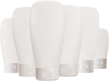 12Pcs Empty White Plastic Squeezed Facial Cleanser Makeup tic Soft Tube Bottle Container Vial Packaging Pot with Flip Cap for Body Bath Lotion Shower Gel Wash Shampoo Travel 60ML / 2oz