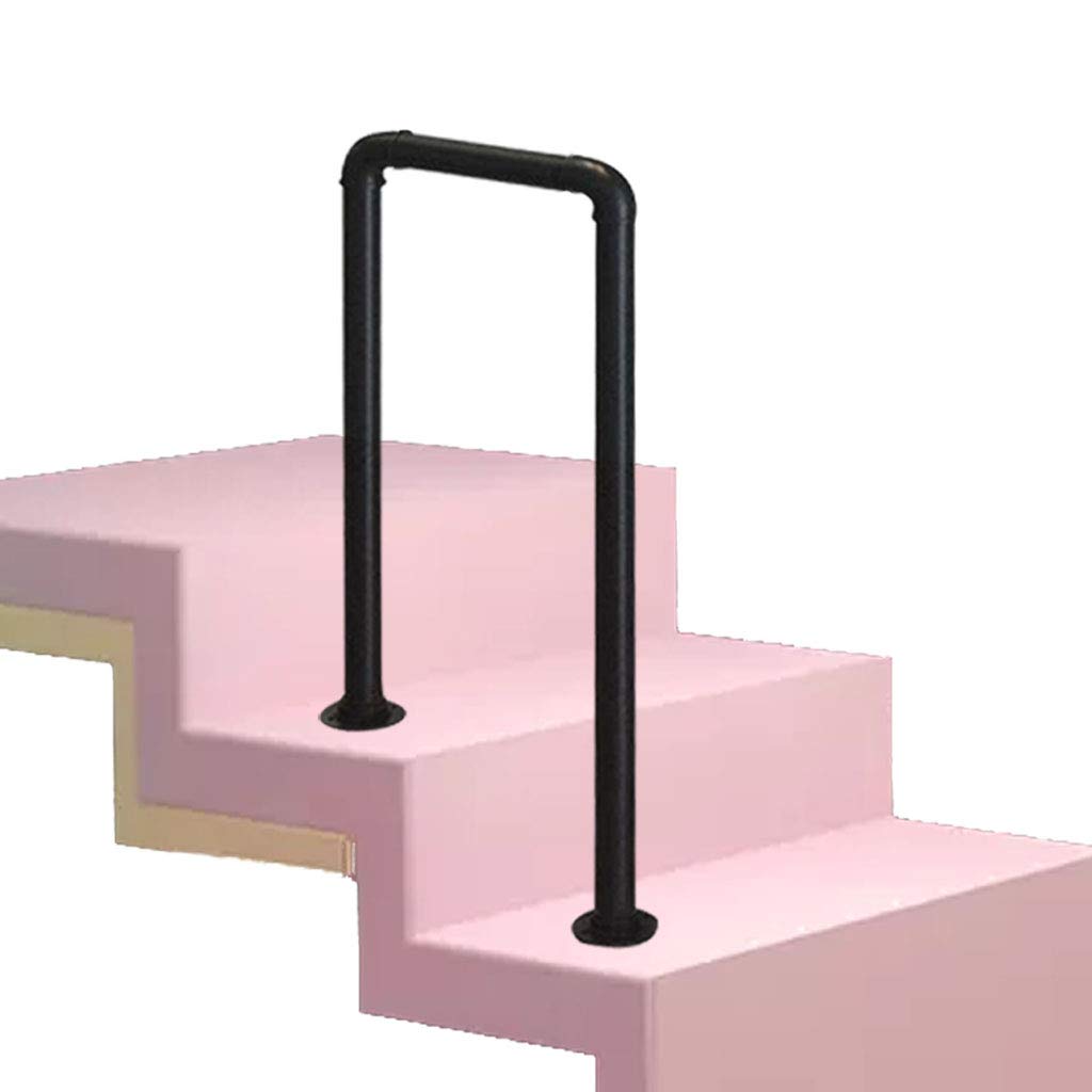 Rampe d'escalier en U pour embellir l'accès au jardin et au porche