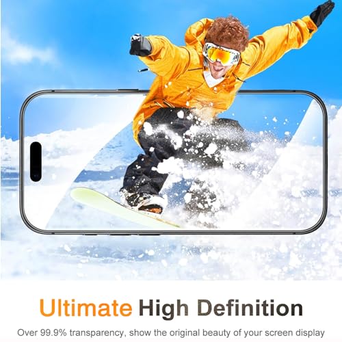 Image of Wiaocit 3 Pack Tempered Glass Screen Protector for iPhone Air, 9H Hardness, Bubble Free, Case Friendly