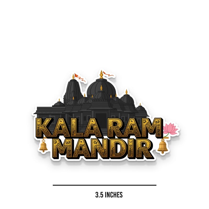 Image of Kalaram Temple Fridge Magnets, Glossy Finish, Stylish Magnet for Fridge, Wardrobe & Metal Surfaces