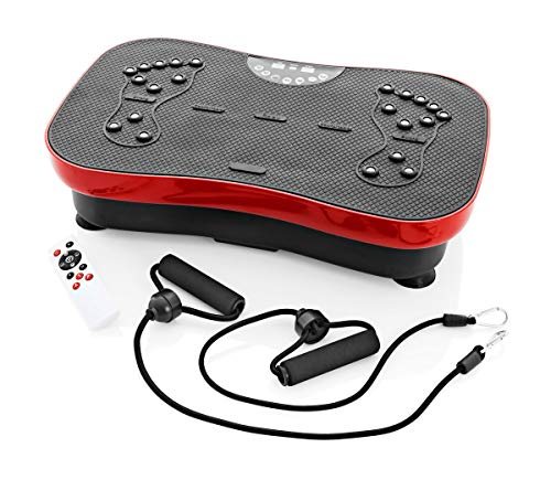 W - Pedana vibrante Slim, per allenamento a casa, design sottile