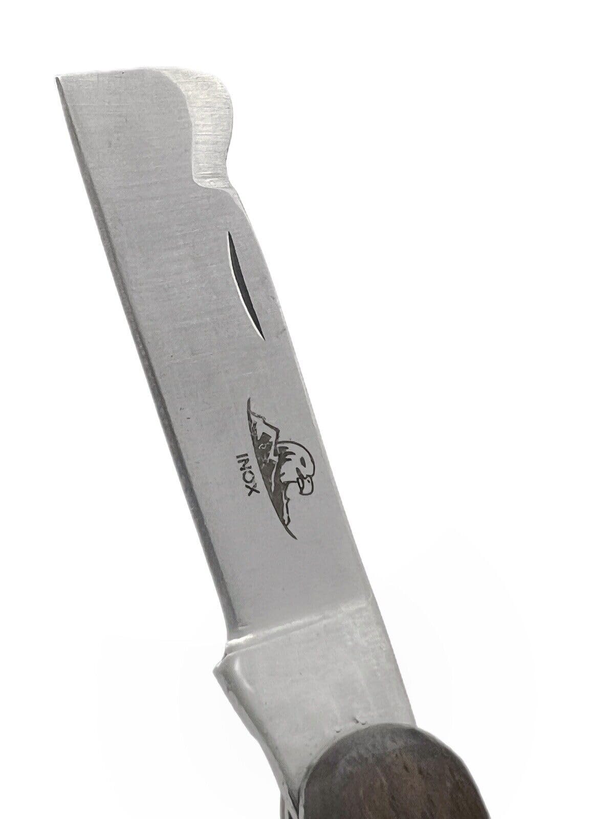 Coltello Artigianale Roncola Mezzaluna Coltelli per innesti Manico in Legno Pieghevole Coltello Da Tasca Coltello Innesto Roncola