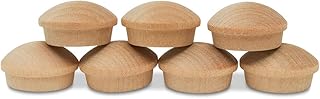 Wood Hole Plugs 1 inch, Pack of 25 Maple Button Top Wood Plugs for Screw Holes, by Woodpeckers