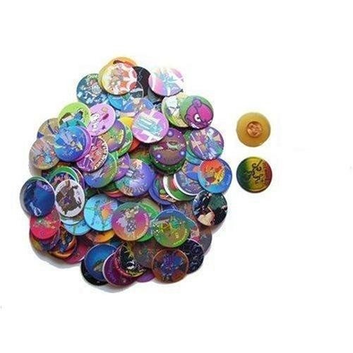 BooTool(TM) POG Milk Cap and Slammers Game POGS Milkcap Assortment - 102 Pc
