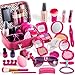 LINFUN KIDS Giochi Trucchi Bambina Principessa Giocattolo 3 4 5 6 Anni, Borsa per Trucchi Set Bellezza Giochi di Imitazione Regalo per Bambini Bambina