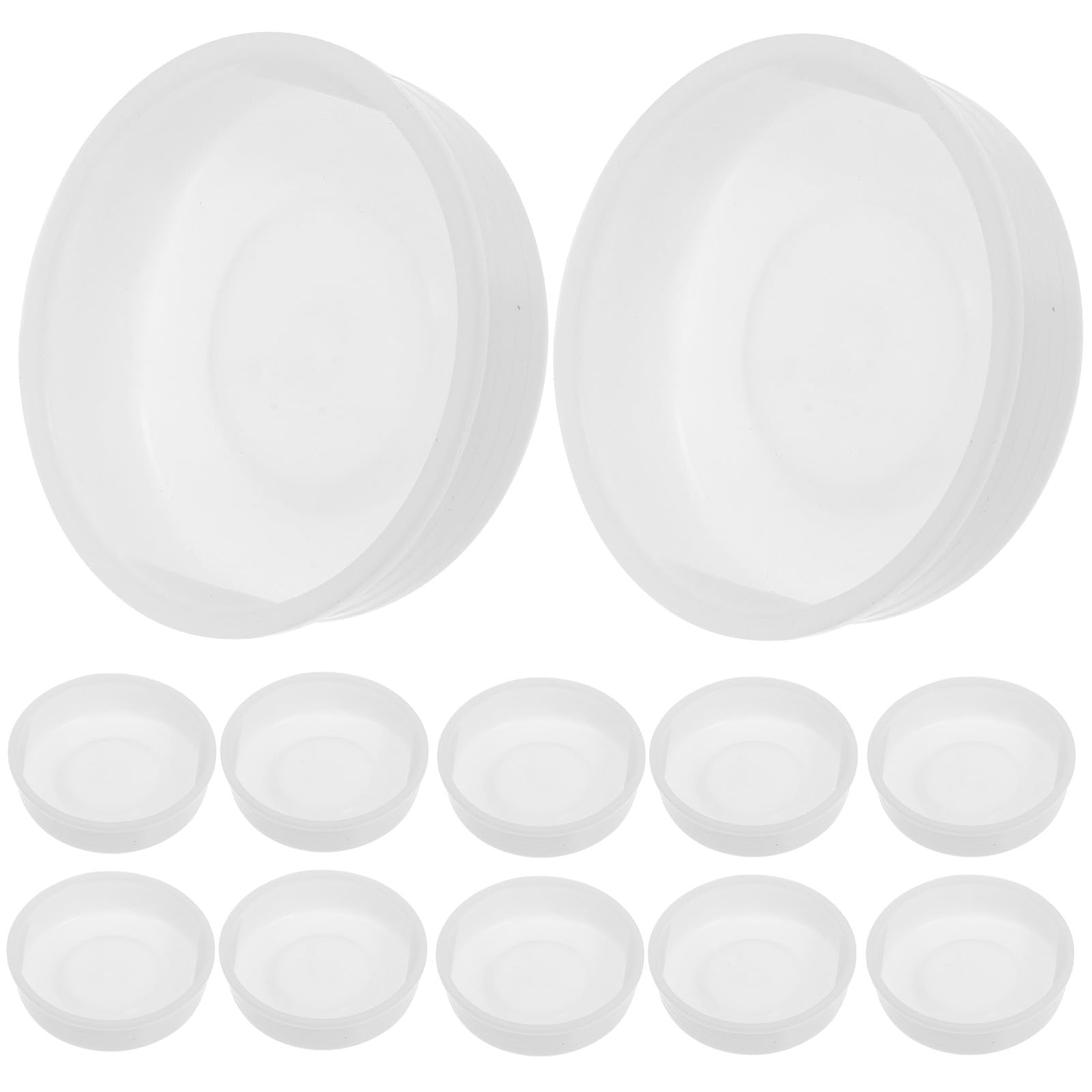 Veemoon Bouchons Ronds en Plastique Blanc pour Tubes D'affiches et Tubes D'expédition, Résistants aux Dommages, Faciles à Installer, Lot de 20 Pièces