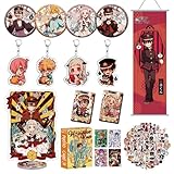 AnimeLoom Toilet-Bound Hanako-kun Gift Set –Stickers, Badges, Acrylic Stand & More Anime Merch for Fans & Collectors