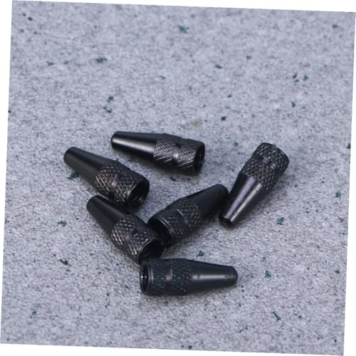 12 piezas de tapas de válvula francesa negras de aleación de aluminio para neumáticos de bicicleta, antióxido, con sellado, compatibles con bicicletas de montaña y de carretera, fáciles de instalar miniatura 4