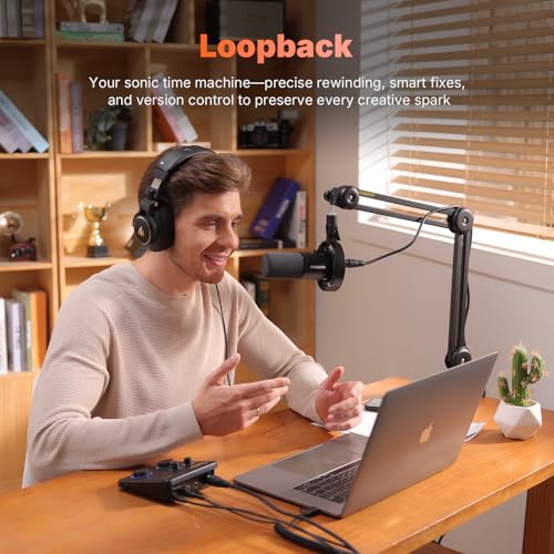 Image of MAONO USB Audio Interface for PC: Interface with XLR Microphone 24-bit /192kHz Routing Software LOOPBACK ASIO Driver for Recording Music, Home-Studio, Guitar, Podcast, Streaming, DAW(PS22+PD100)