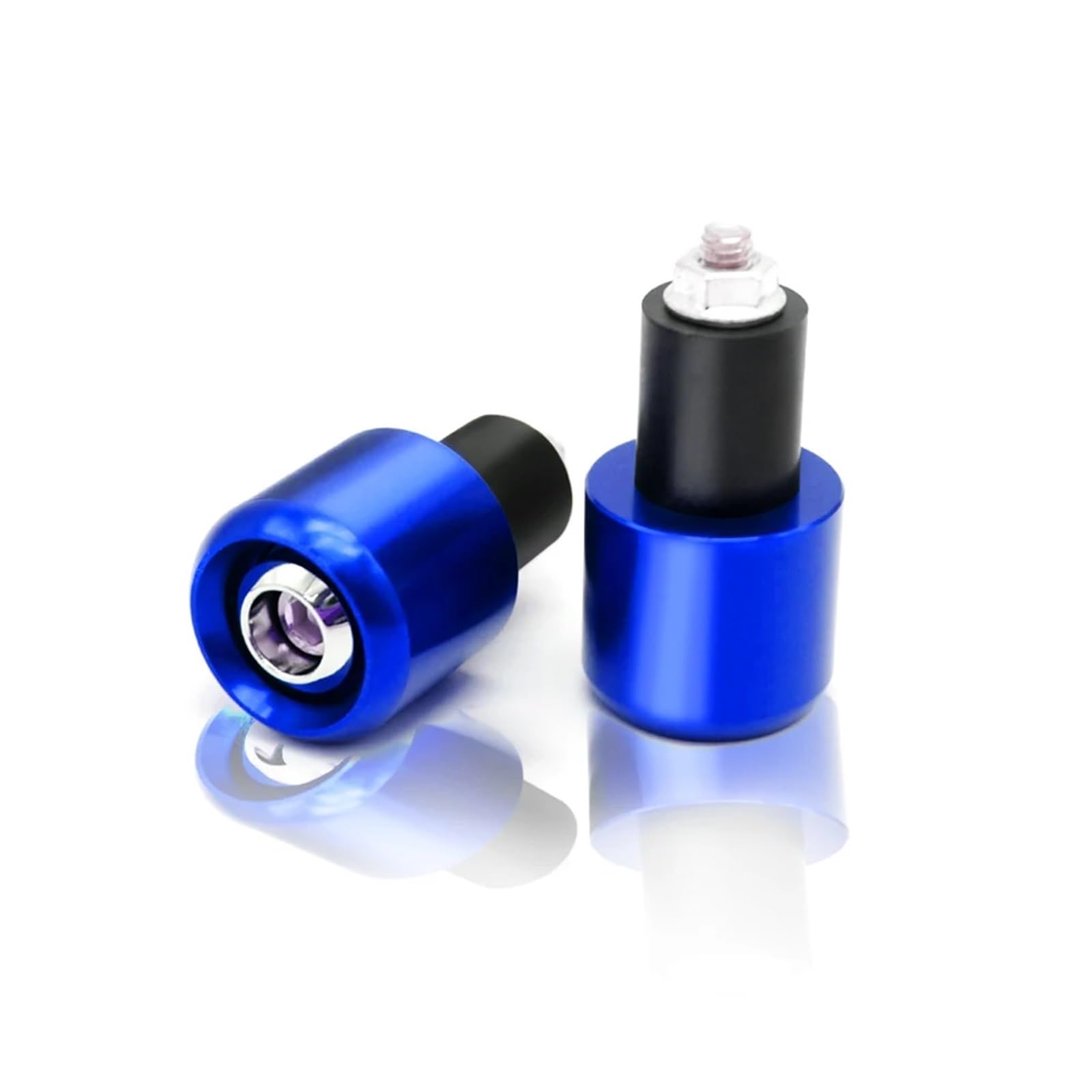 Poignées de guidon de moto 22mm usinées CNC avec contrepoids robustes