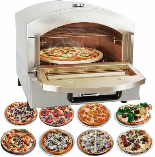 MáQuina Para Hacer Pizza Multiusos Para Interiores, MáQuina Para Hacer Pizza De Acero Inoxidable Para Interiores Con Detector De Temperatura,