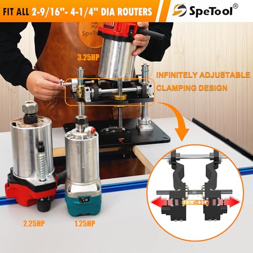 SpeTool All-Aluminum Router Lift Kit