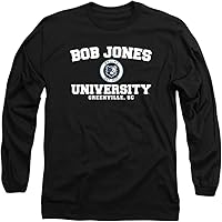 Vista 3 de Bob Jones University Official Circle Logo Unisex Adult Long-Sleeve T Shirt