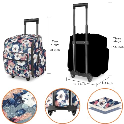 YOREPEK Large Rolling Craft Bag