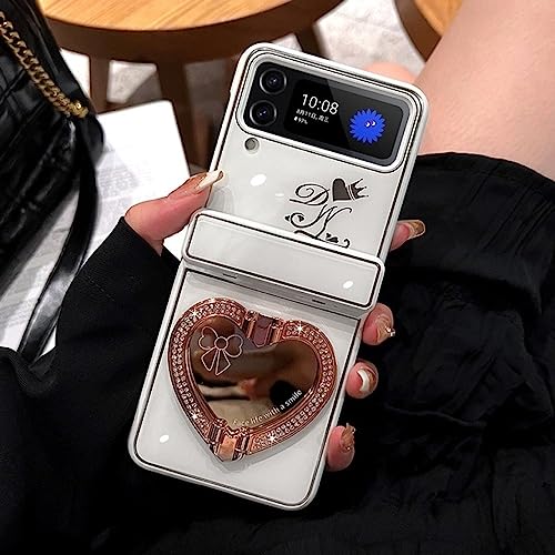 Coque Samsung Z Flip 3 antichoc avec miroir et support bague