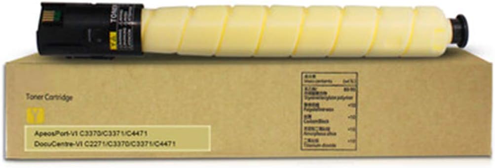InkFenCompatible with Xerox VI C3371 toner cartridge for xerox DocuCentre-VI C2271 C3370 C3371 C4471 Apeosport-VI C3370 C3371 C4471 C5571 C6671 C777 color copier cartridge,10000pagesyellow