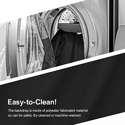 Limostudio 5 X 10 Feet Black Photography Backdrop Background Screen For Photo Video Studio Photography, Black Background For Photography, Black Screen Backdrop, Agg3045 #TOP2