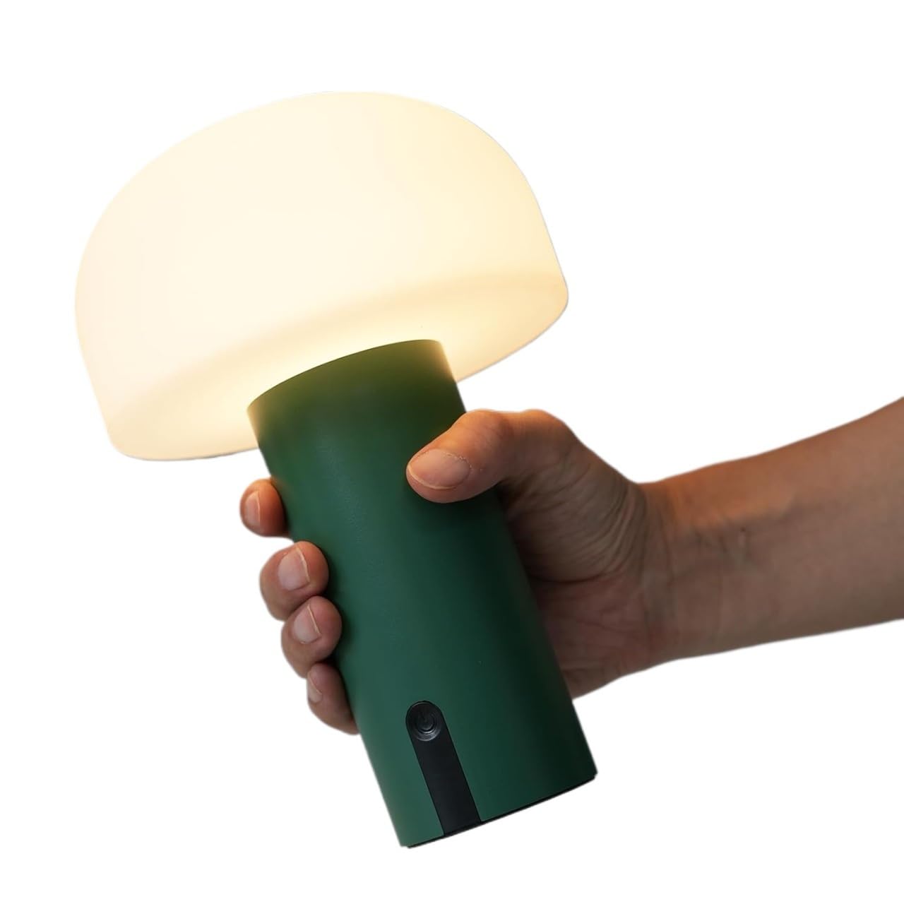 LYVQZPWLR LED Touch Bedside Table Lamp, Rechargeable Cordless Waterproof Touch Dimming LED Outdoor Mushroom Table Lamp, Multicolor(Grün)