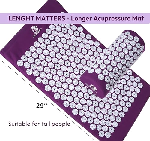 image for DoSensePro Acupressure Mat & Pillow Set - Acupressure Therapy for Back