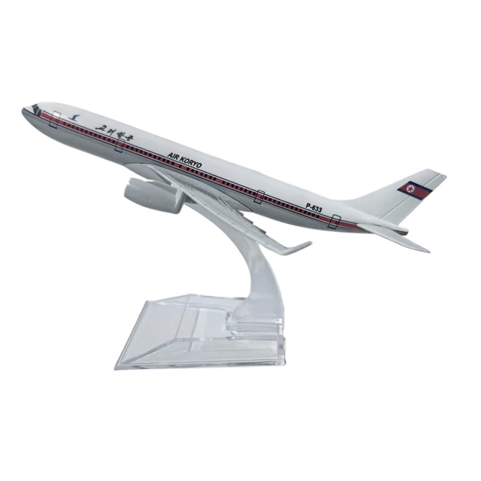 Odlewany metalowy samolot 16 cm dla Korei Północnej A330 Model samolotu Odlewany metal Samoloty w skali 1/400 Hobby Dekoracja Samoloty do kolekcji i ekspozycji