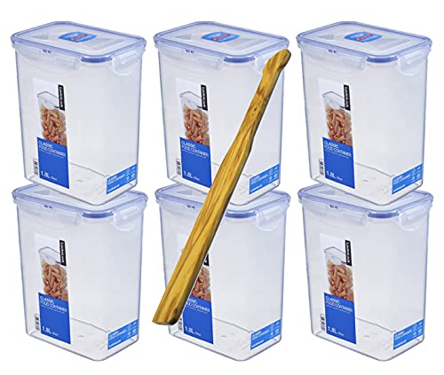 Lock&Lock Frischhaltebox | Multifunktionsbox | Frischhaltebehälter | Mehldose Inhalt: 1,8 Liter, spülmaschinengeeignet