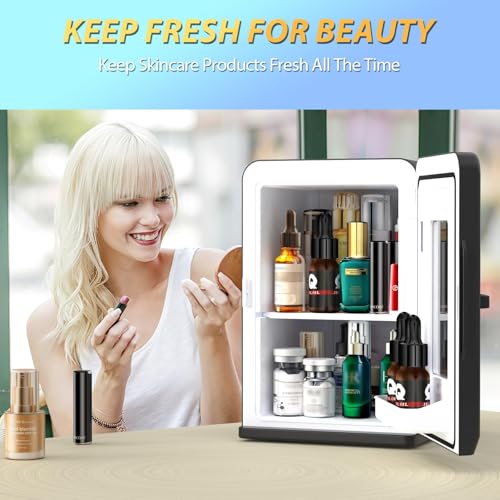 Cormix 15L Mini Fridge For Bedroom, 15 Litre/21 Cans Portable Mini Refrigerator With Ac/Dc Power For Office, Dorm And Car, Thermoelectric Cooler & Warmer Skincare Fridge thumb #6