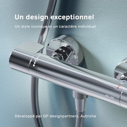 Design durable et chrome éclatant avec le mitigeur AM.PM X-Joy FXA40000