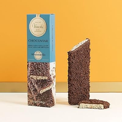 Venchi Chocolate stick: Chocoviar Stracciatella Soft Bar, 7.05 oz - Perfect for Milk Chocolate Lovers - Gluten Free